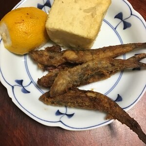 頭つき！目光の唐揚げ